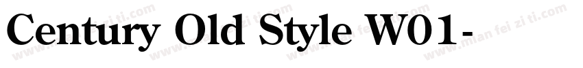 Century Old Style W01字体转换